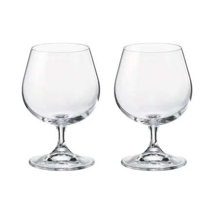 Set Copas Brandy Bohemia Golden Prague 2 Piezas 440ml
