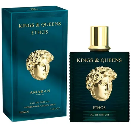 Perfume Amaran Kings Queens Ethos Eau Parfum Masculino 100ml
