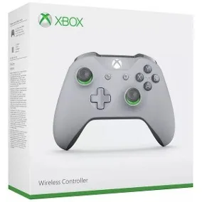 CONTROLE XBOX ONE S GROOBY CINZA/VERDE