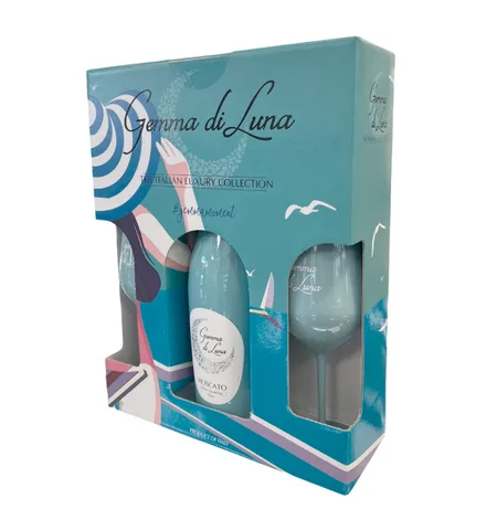 Gemma Di Luna Moscato Vino 2 Copas 750ml