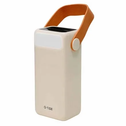 Carregador Portátil G-Tide OASIS 40.000mAh Power Bank - Bege/Branco