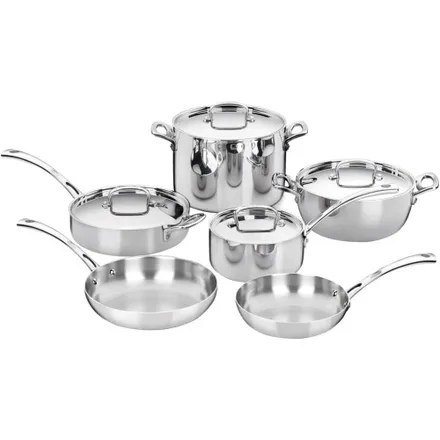 Jogo Panelas Cuisinart Fct 10 Classicas Francesas Inducao Inox