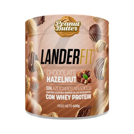 Mantequilla Mani Landerfit Chocolate Hazelnut 600 Gr