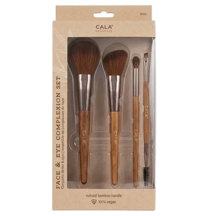 Set Pinceles Cala Bamboo Face Eye 4PCS