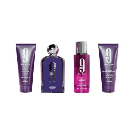 Set Afnan 9PM Pour Femme 4 Piezas Femenino Agatres