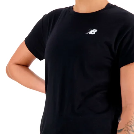 Camiseta New Balance Feminino Relentless Heathertech M Preto – WT33190BK