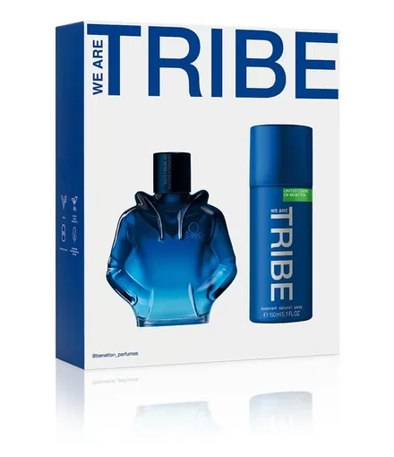 Benetton We Are Tribe Masculino Eau Toilette Plus Deo Spray 90ml