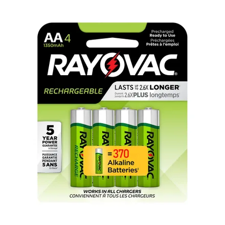 Pila Recargable Rayovac 40 AA4