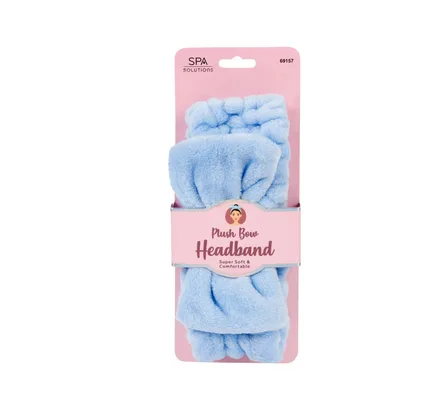 CALA DIADEMA PLUSH BIG BOW HEADBAND 69157 LIGHT BLUE