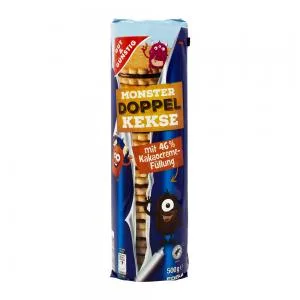 Biscoito Recheado Chocolate Monster Edeka 500g