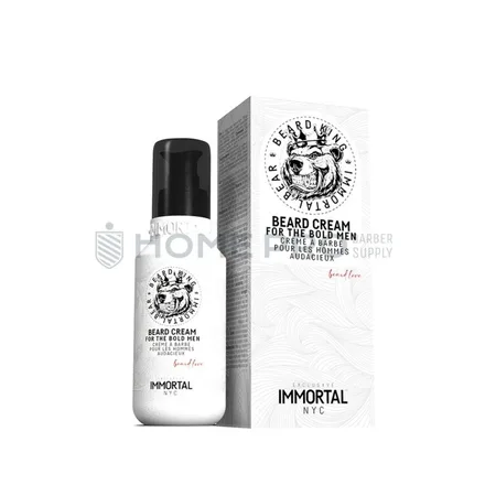 CREME PARA BARBA IMMORTAL BEARD KING BEARD CREAM BRANCO
