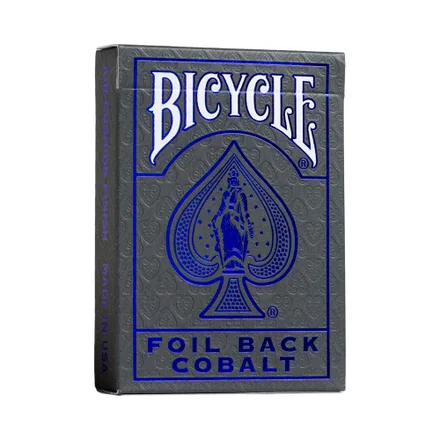 Juego Mesa Bicycle Naipes Metalluxe Cobalt Rider Back 56 Cartas