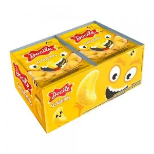 BALA DE GELATINA DOCILE BANANA 12X15G