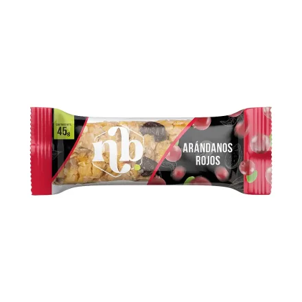 Barras Cereal Bars Coco Rallado Arandanos Rojos 45g