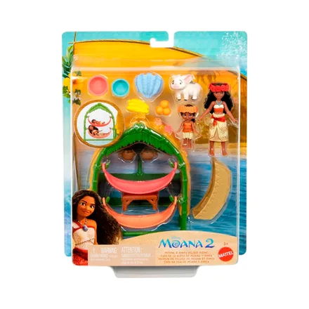 Set Juego Mattel Casa La Aldea Moana Simea Jbt 51