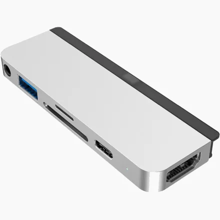 Hub Hyper 6 In 1 Hdmi Mini Jack Mm Slot Cartao Sd