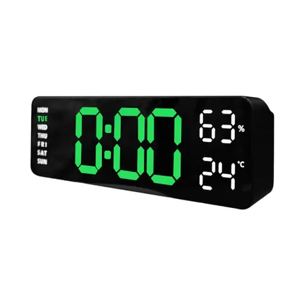Reloj Digital Satellite Ac T6862 Led Verde