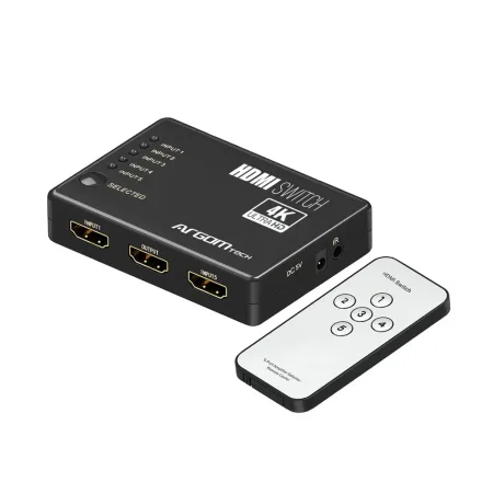 Argom Hub Switch Hdmi 5P Arg Av 5125 4K Ultra