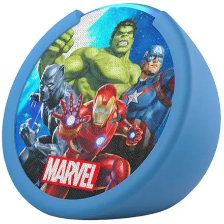 Smart Speaker Amazon Echo Pop Kids Edition C2H4R9 com Wi-Fi Bluetooth - Marvel