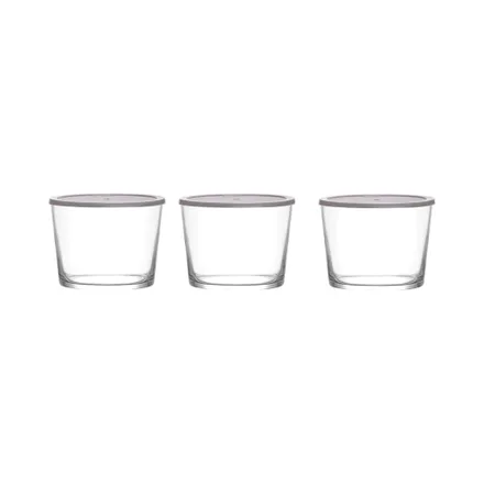 Set Potes Lav Bodega Gris 3 Piezas 240ml