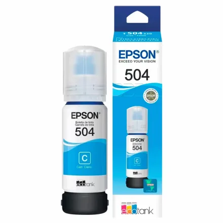 Garrafa Tinta Ecotank T504 220 Ciano 70ml