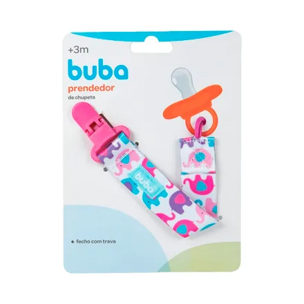 Prendedor Chupete Elefante Buba 7480