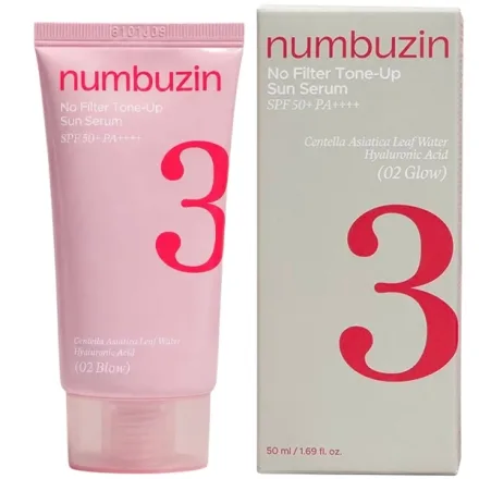 Serum Protetor Solar Numbuzin 3 Filt Tone Up Sun Spf 50 Plus Pa 50ml