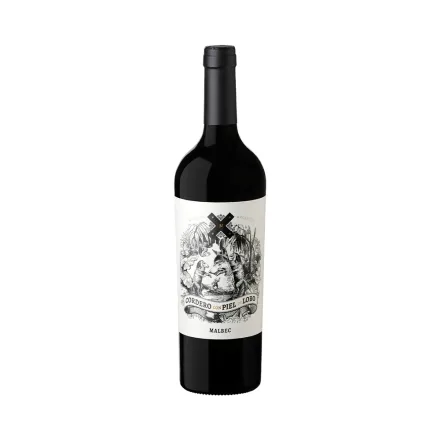 Vino Cordero Con Piel Lobo Malbec 750ml