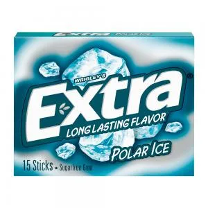 Chiclete Acucar Extra Menta Polar 15 Tiras