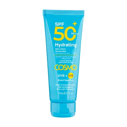 Cosmo Locion Protectora Hydrating Sunscreen Gel Lotion Spf 50 Plus 100g