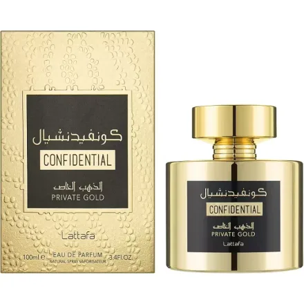 Lattafa Perfume Confidential Private Gold Unisex Eau Parfum 100ml