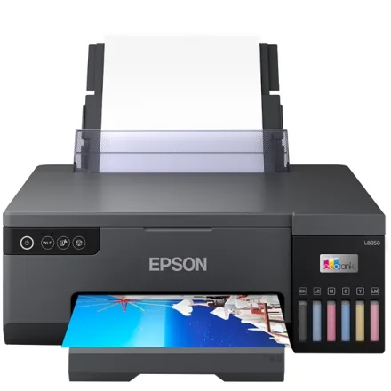 Impressora Fotográfica Epson EcoTank L8050 com Wi-Fi Bivolt - Cinza Preta