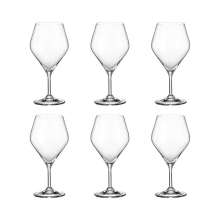 Set Copas Vino Bohemia Gavia 6 Piezas 400ml