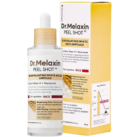 Esfoliante Facial Dr Melaxin Peel Shot White Rice Ampoule 80ml
