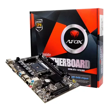 Placa Mae Afox Ma V4 Ddr 4 Socket AM4 Chipset B450 Atx