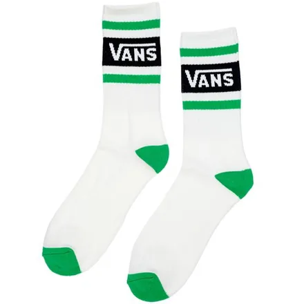VANS MEDIAS DROP V CREW VN000QBEFLX WHITE/GREEN (T) M