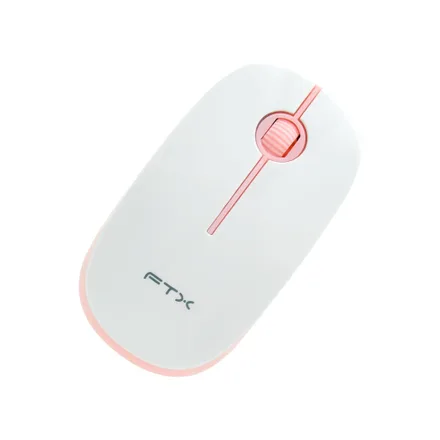 Kit Teclado + Mouse Inalambrico Ftx Ftxgk600 Rosado