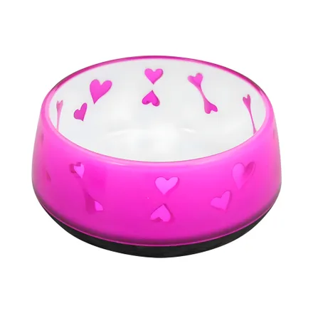 Comedero Mascotas Afp 5733 Dog Love Rosa 900ml
