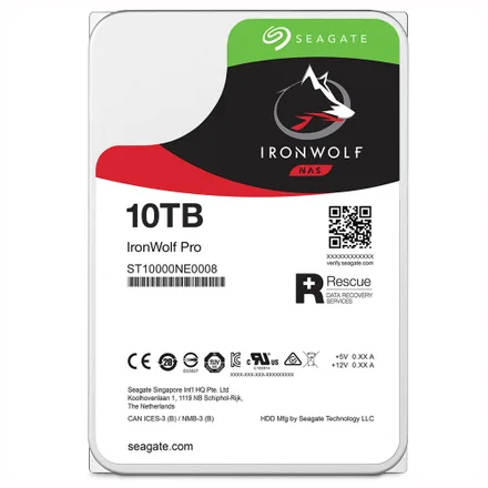 Hard Disk Interno Sistema Nas Seagate Ironwolf Pro 7200 Rpm 10TB