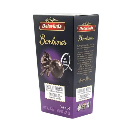 Bombon La Viuda Chocolate Sin Azucar 150 Gr