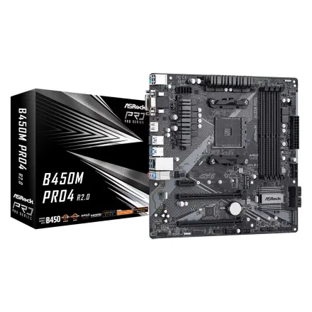 Placa Mae Asrock Pro 4 Ddr Socket AM4 Chipset B450 Atx