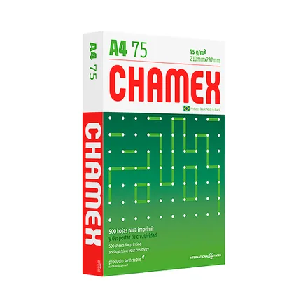 Hojas A4 Resma Chamex 500