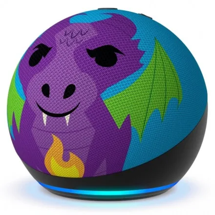 Amazon Echo Dot Alexa 5 Kids Fire Dragon