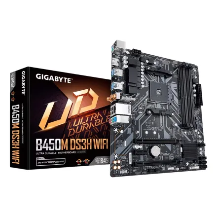 Placa Mae Gigabyte DS3H Ddr 4 Socket AM4 Chipset B450 Matx