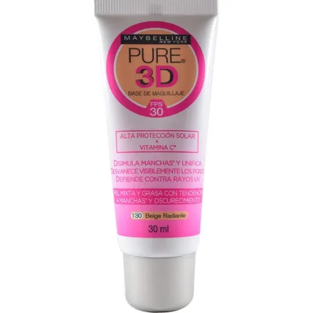 Cosmetico Myb Base 3D Beige Radiante 130 30ml
