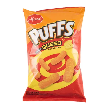Bocaditos Maiz Mazzei Puffs Sabor Queso 90g