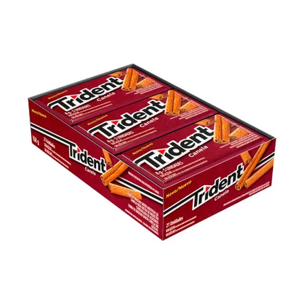 Chicle Trident Canela Sin Azucar 21 168g