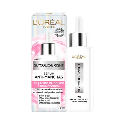 Serum Facial Oreal Glycolic Bright Anti Manchas 30ml