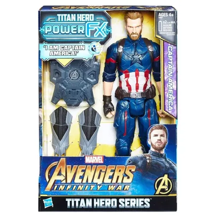 JUGUETE MUÑECO AVENGERS TITAN HERO CAPTAIN AMERICA E0607