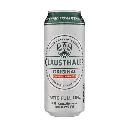 Cerveza Clausthaler Lata Sin Alcohol 500ml